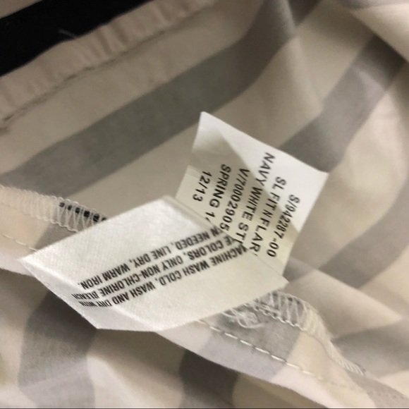 Gap Skater fit n flare navy white stripe dress - Picture 9 of 9